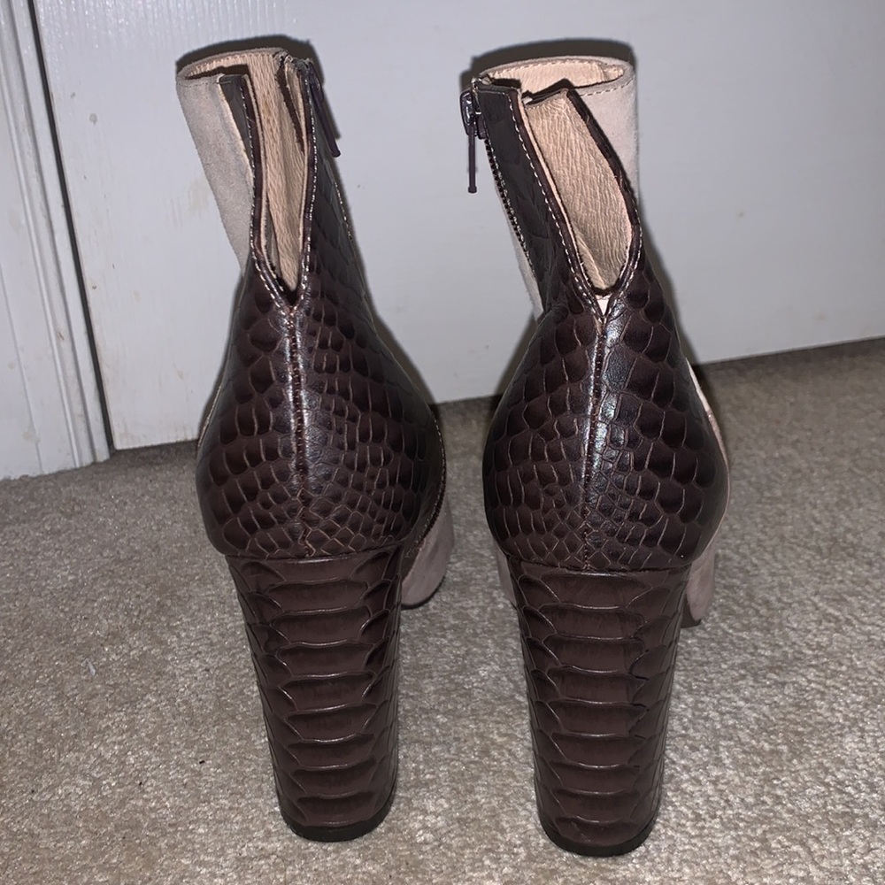 Chinese Laundry Patchwork Heeled Ankle Boots - image 4